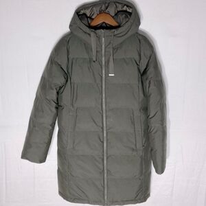 Womens Denver Hayes Dark Olive Green Hyper Dri Puffer Jacket With Hood M